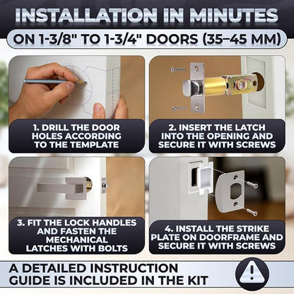 Front Door Lock Set – Zinc Alloy Body - Image 6