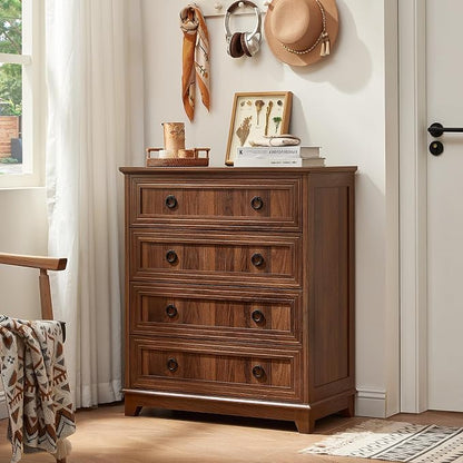 Joaxswe Farmhouse 4 Drawer Dresser - Image 4