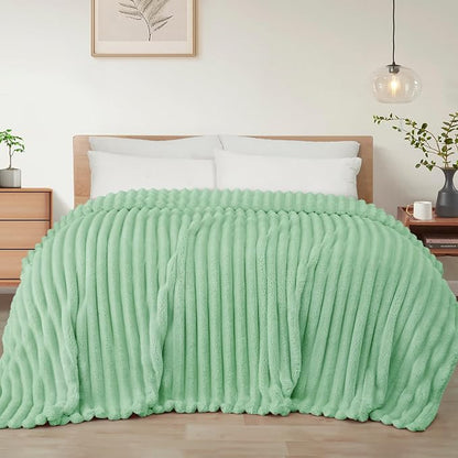 Exclusivo Mezcla Striped Queen Size Fleece Blanket by ExclusivoMezcla