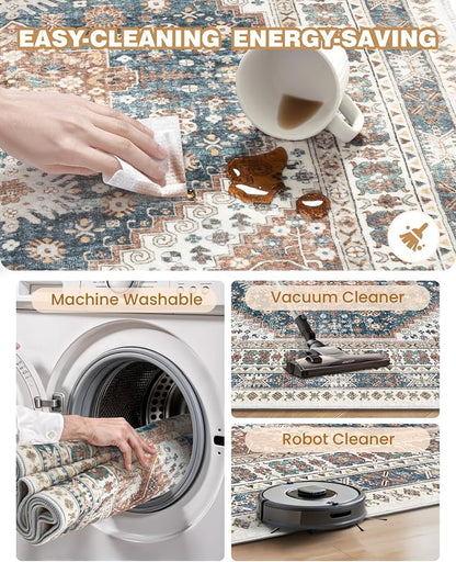 Washable Runner Rug 2.5x16, Non-Slip Long Kitchen Rugs, Soft Hallway Runner - Image 8