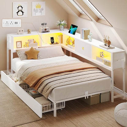 DICTAC Twin Corner Bed Frame by DICTAC