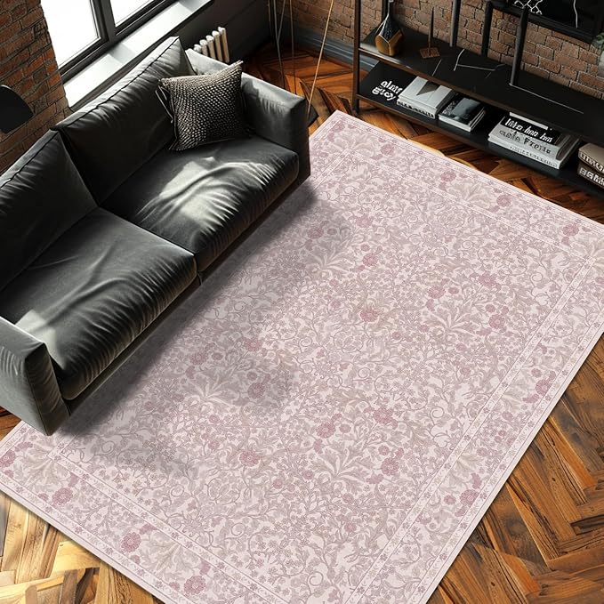 4x6 Area Rug for Bedroom Beside Rug, Laundry Room, Washable Non-Slip Low Pile by Unknown