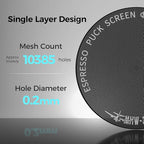 MHW-3BOMBER 51mm Espresso Puck Screen - 0.2mm Ultra Thin Espresso Puck - Metal Reusable Coffee Filter for Portafilter Basket 51mm - Puck Screen with Titanium Coating FG5640-OS