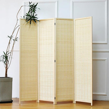 Furnnylane 4 Panel Bamboo Room Divider - Image 2