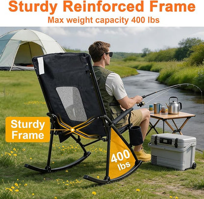 Romswi 2 Pack Rocking Camping Chair - Image 4