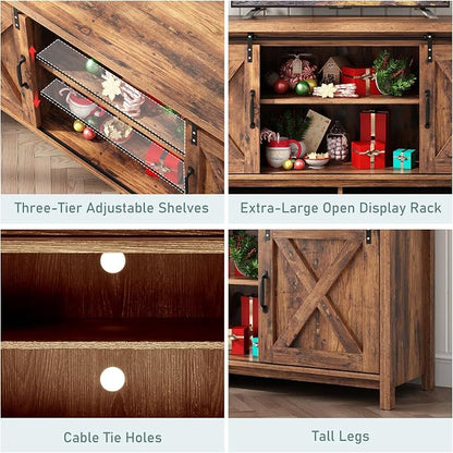 Farmhouse TV Stand for 55-65in TV - Image 4