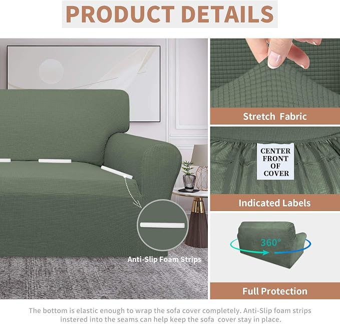 Easy-Going 100% Waterproof Oversized Loveseat Cover, Couch Cover - Image 4