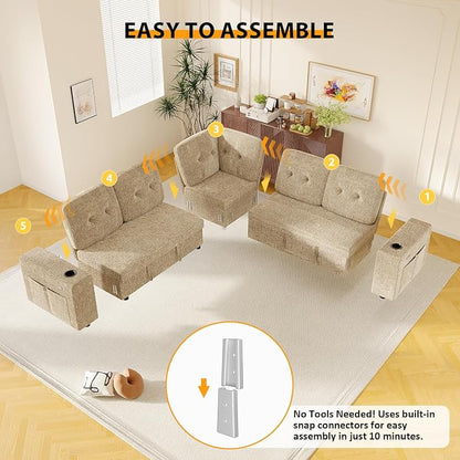 Modular Sectional Sleeper Sofa - Image 8