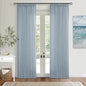 Dusty Blue Pinch Pleated Linen Curtains 84 Inches Long 2 Panels | Pinch Pleat by Twodrapes