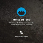 Kicking Horse Coffee Three Sisters, Medium Roast, Ground, Certified Organic, Fairtrade, Kosher, Black, 10 Oz, Pack of 6