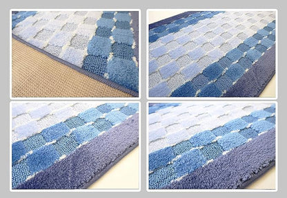 35 Ft Blue Extra Long Hallway Runner Rug, Custom Size, Non Slip Washable | - Image 5