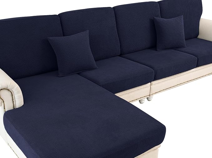 LA MEACK Couch Cushion Cover for Chaise Lounge & Sofa by LA+MEACK