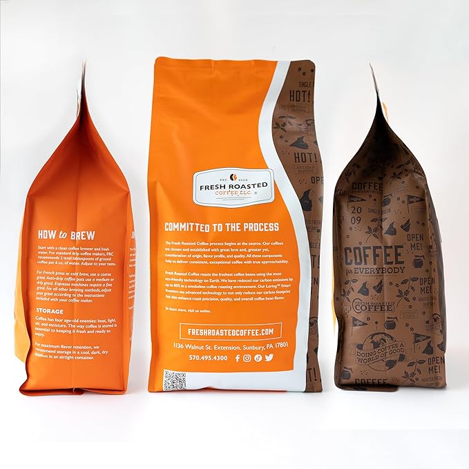 Fresh Roasted Coffee, French Roast, 5 lb (80 oz), Dark, Kosher, Whole Bean