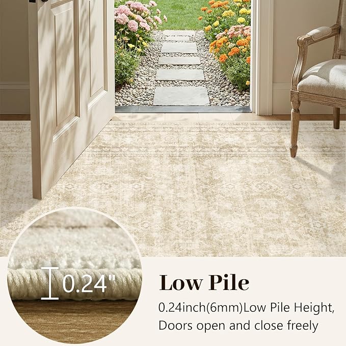 6x9 Ft Large Area Rugs for Living Room, Soft Non-Slip Machine Washable Rug - Image 8