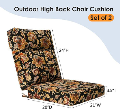 Unimatta Outdoor High Back Chair Cushion Seat Pads, 44 x 21 Inch - Image 5