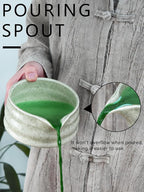 Artcome Matcha Bowl Set with Pouring Spout – Ceramic Chawan, Bamboo Whisk, Whisk Holder, Tea Scoop, and Matcha Manual – Traditional Japanese Tea Set