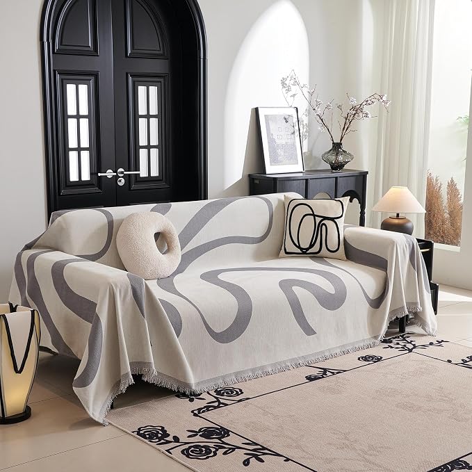 MYSKY HOME Boho Couch Cover Super Soft Couch Covers by MYSKYHOME
