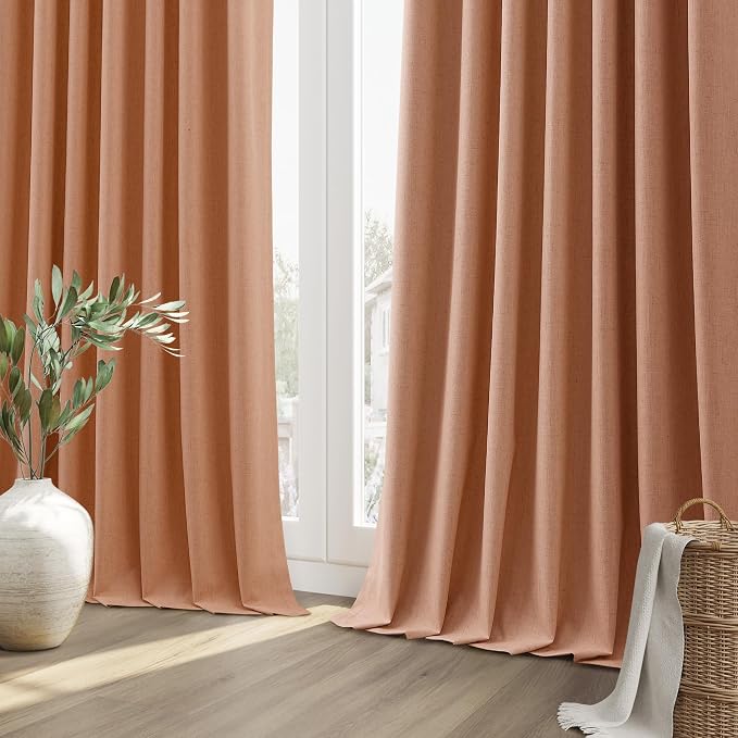 100% Blackout Curtains 90 Inch Length 2 Panels Set - Image 10