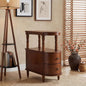 Slim End Table with 2 Storage Drawers, Retro Vintage Sofa Beside Table by MODERION-YourHomeSoulMate
