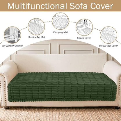 Couch Cover for Dogs, Washable Non Slip Plush Flannel Sofa Protector | Thick - Image 3
