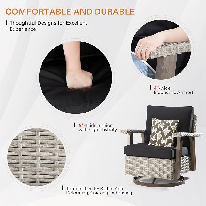 Joyside Patio Chair with Side Table - Image 4
