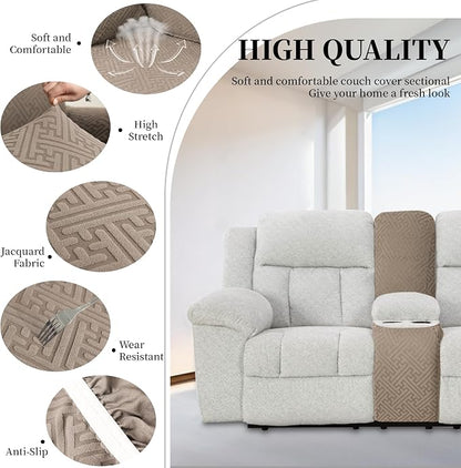 100% Waterproof Sectional Recliner Couch Covers - Image 4