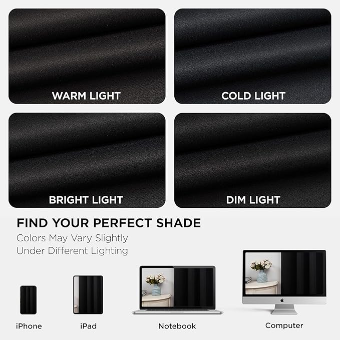 Joydeco Blackout Curtains 108 Inches Long 1 Panel, Thermal Insulated Long - Image 6