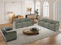 HAOMARKETS Corduroy Sofa Set, Upholstered Armchair and 3-Seater Sofa Sofa Set by HAOMARKETS