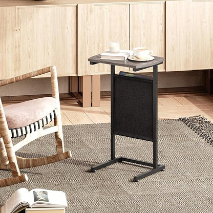 HOOBRO C Shaped End Table, 28.3" Side Table - Image 2