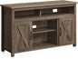 BELLEZE Modern 48 Inch Barn Door Wood TV Stand & Media Entertainment Center by BELLEZE