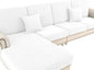 LA MEACK Couch Cushion Covers for Sectional Sofa L Shape Washable Separate Seat by LA+MEACK