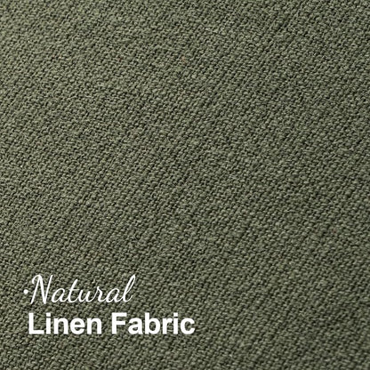 MIULEE Linen Fringe Decorative Euro Throw Pillow Covers Olive Green 28x28 | Set - Image 5