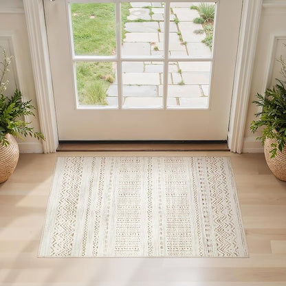 cotiled Washable 2x3 Entryway Rugs: Boho Moroccan Soft Small Rug | Solve Modern - Image 2