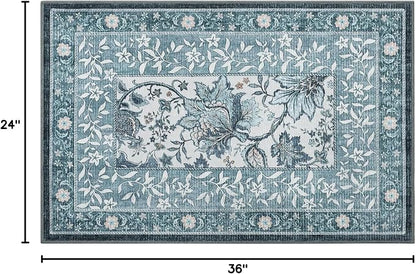 GarveeHome Mist Blue 2x3 Door Mat Indoor Rugs - Image 2
