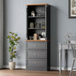 Bookshelf with Drawers, Floor Standing Display Storage Cabinet by JMHDYG