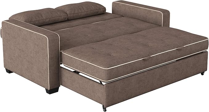 Serta Ainsley 72.6" Convertible Sleeper Sofa, Queen Size, Dreamcoil Comfort - Image 10