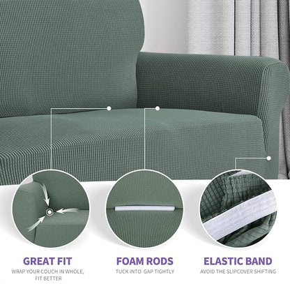 ZNSAYOTX Super Stretch Chair Slipcover Universal Sofa Chair Covers - Image 3