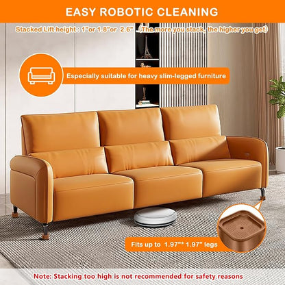 shouwuhho 4 Pack Furniture Risers Adjustable Bed Risers Heavy Duty Lifts Height - Image 3