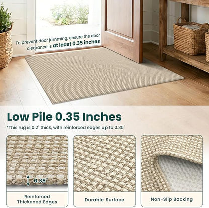 KOZYFLY 6x9 Dining Room Rugs, Washable Area Rug - Image 4