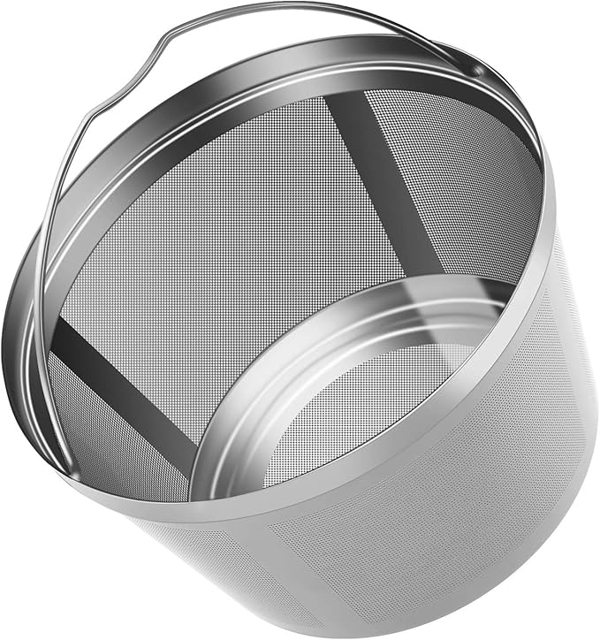 Reusable Coffee Filters 8-12 Cup Permanent Coffee Filters Basket Washable Compatible with Mr. Coffee Black & Decker Coffee Maker Filter Parts