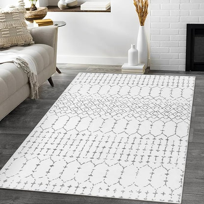 Lahome Moroccan Washable Living Room Rug 3x5 Area Rugs - Image 9