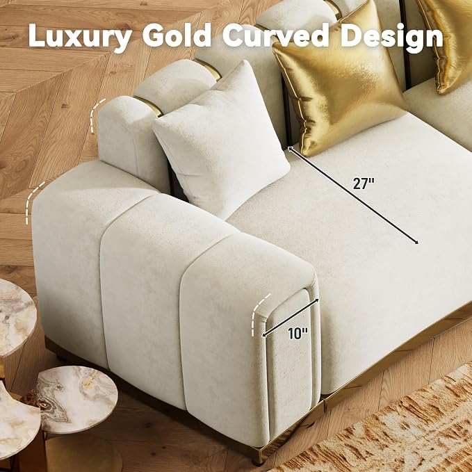 Oversized Velvet Chesterfield Couch - Image 7