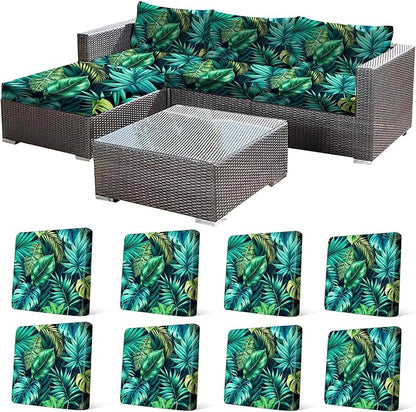 CALBODE Stretch Outdoor Seat Cushion Covers, Washable Reusable, Indoor/Outdoor by CALBODE