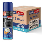 Mold Release, Silicone Mold Release Spray (12x16.9 fl oz/500ml) Mold Release for Epoxy Resin and Candle Mold Release Spray (12 Pack Mega Size)