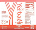 Yerbaé Energy Seltzer - Strawberry Kiwi, No Sugar/Calories/Carbs. Energized by Yerba Mate, Naturally Caffeinated Plant-Based, Healthy Alternative to Coffee/Sugary Sodas, Pack of 12, 12oz cans