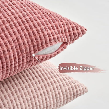 MIULEE Aesthetic Pink Spring Decorative Pillow Covers 18x18 Inch Set of 4 - Image 5