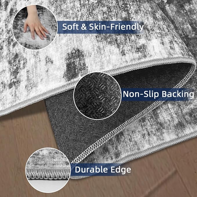 Runners for Hallways 2x8 Kitchen Runner Rugs，Modern Abstract Rug Runners for - Image 4