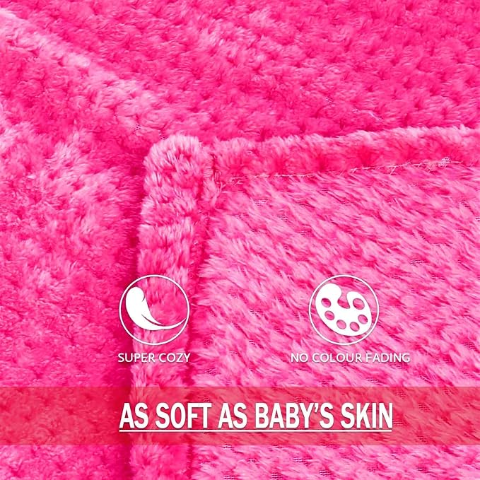Exclusivo Mezcla Large Waffle Fleece Throw Blanket - Image 7
