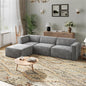 Novilla 109" Modular Sectional Sofa, No Assembly Cloud Sectional Couch by Novilla