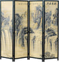 MyGift 4 Panel Folding Room Divider, 6FT Bamboo Privacy Screen by MyGiftHome